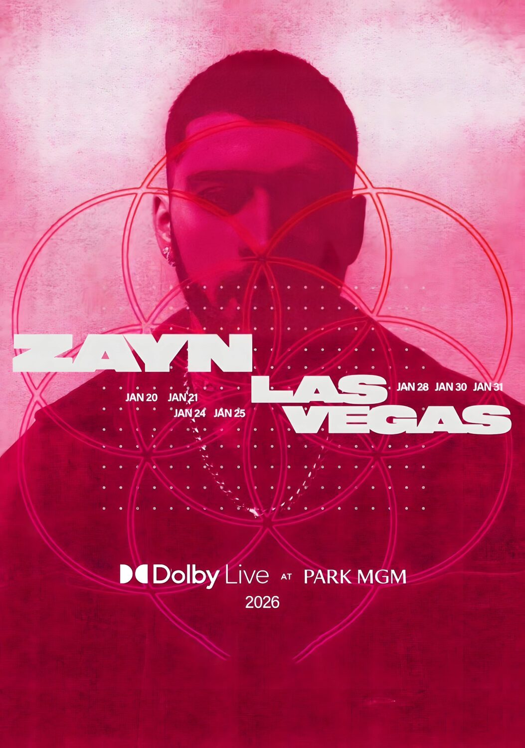 ZAYN live tour poster 2026